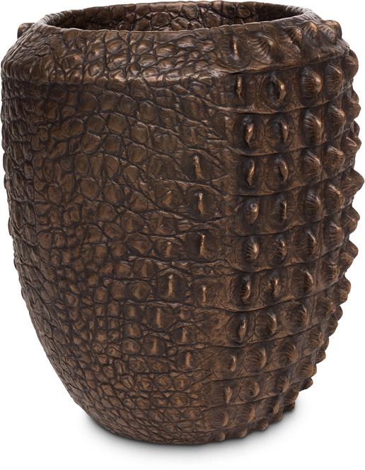Croc Pflanzgefäß, Ø 47 cm, Höhe 56 cm, bronze