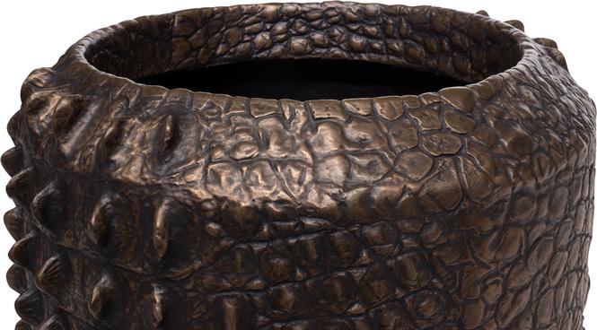 Croc Pflanzgefäß, Ø 47 cm, Höhe 56 cm, bronze