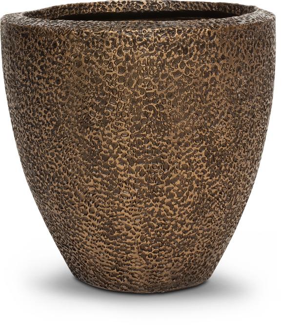 Coral Pflanzgefäß, Ø 41 cm, Höhe 41 cm, bronze-patina
