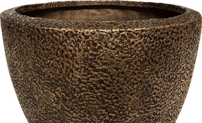 Coral Pflanzgefäß, Ø 50 cm, Höhe 50 cm, bronze-patina