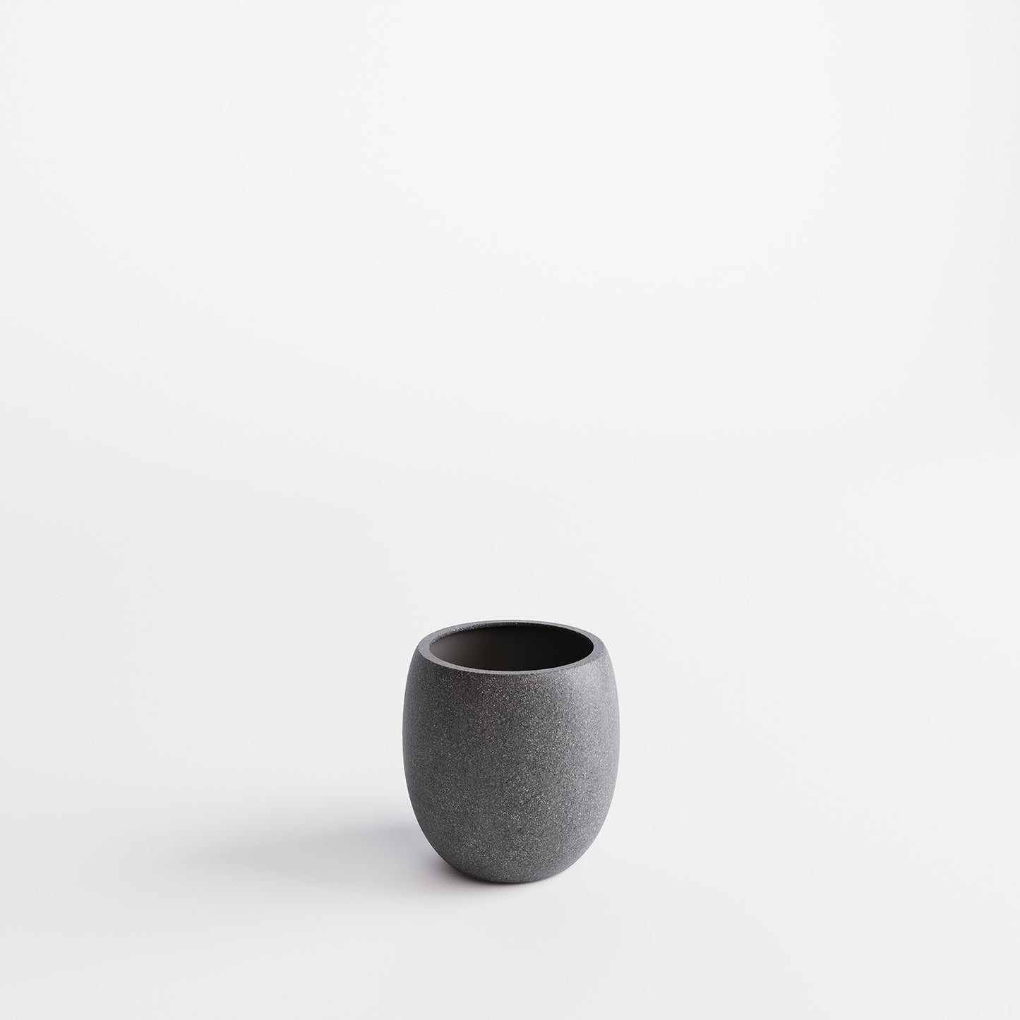 Cliff Pflanzgefäß, Ø 27 cm, Höhe 30 cm, granit anthrazit