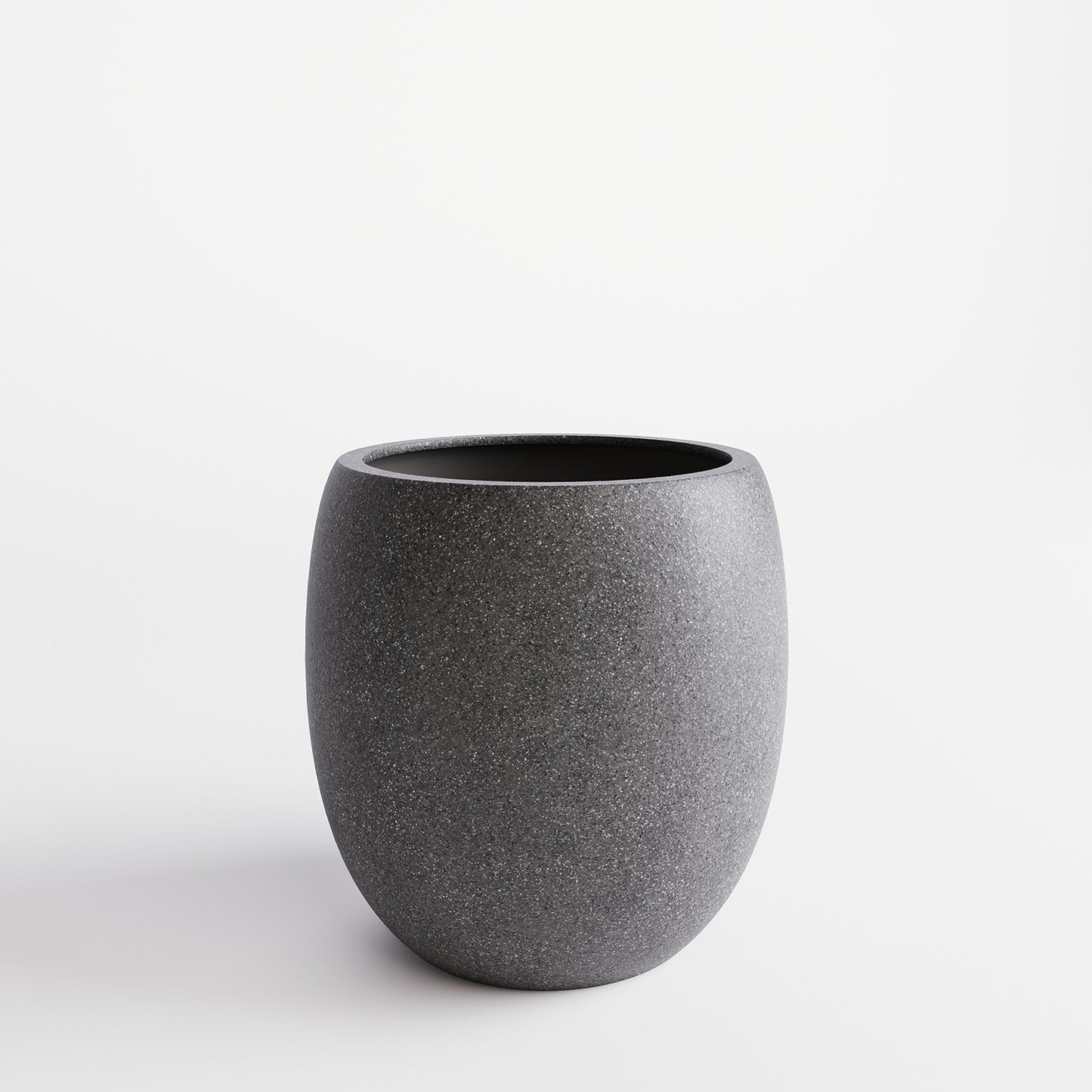 Cliff Pflanzgefäß, Ø 49 cm, Höhe 55 cm, granit anthrazit
