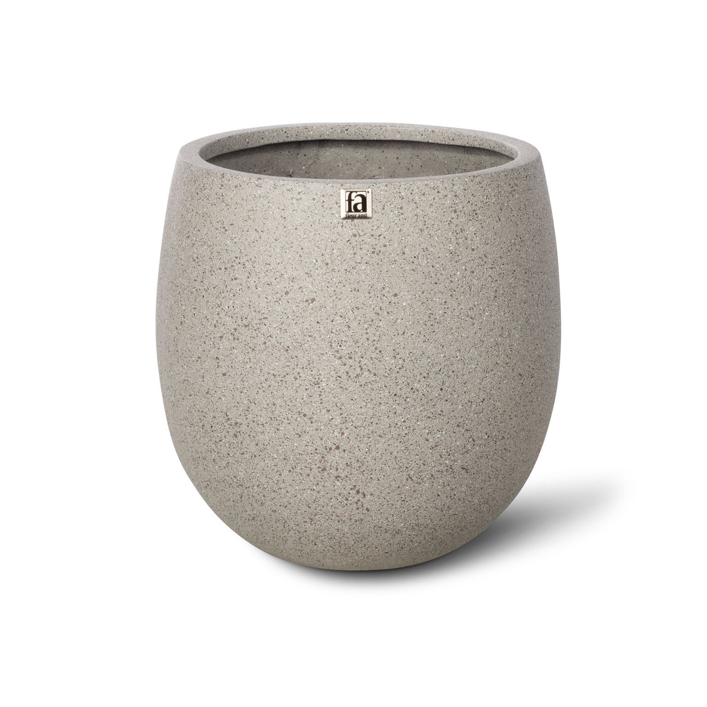 Cliff Pflanzgefäß, Ø 27 cm, Höhe 30 cm, granit steingrau