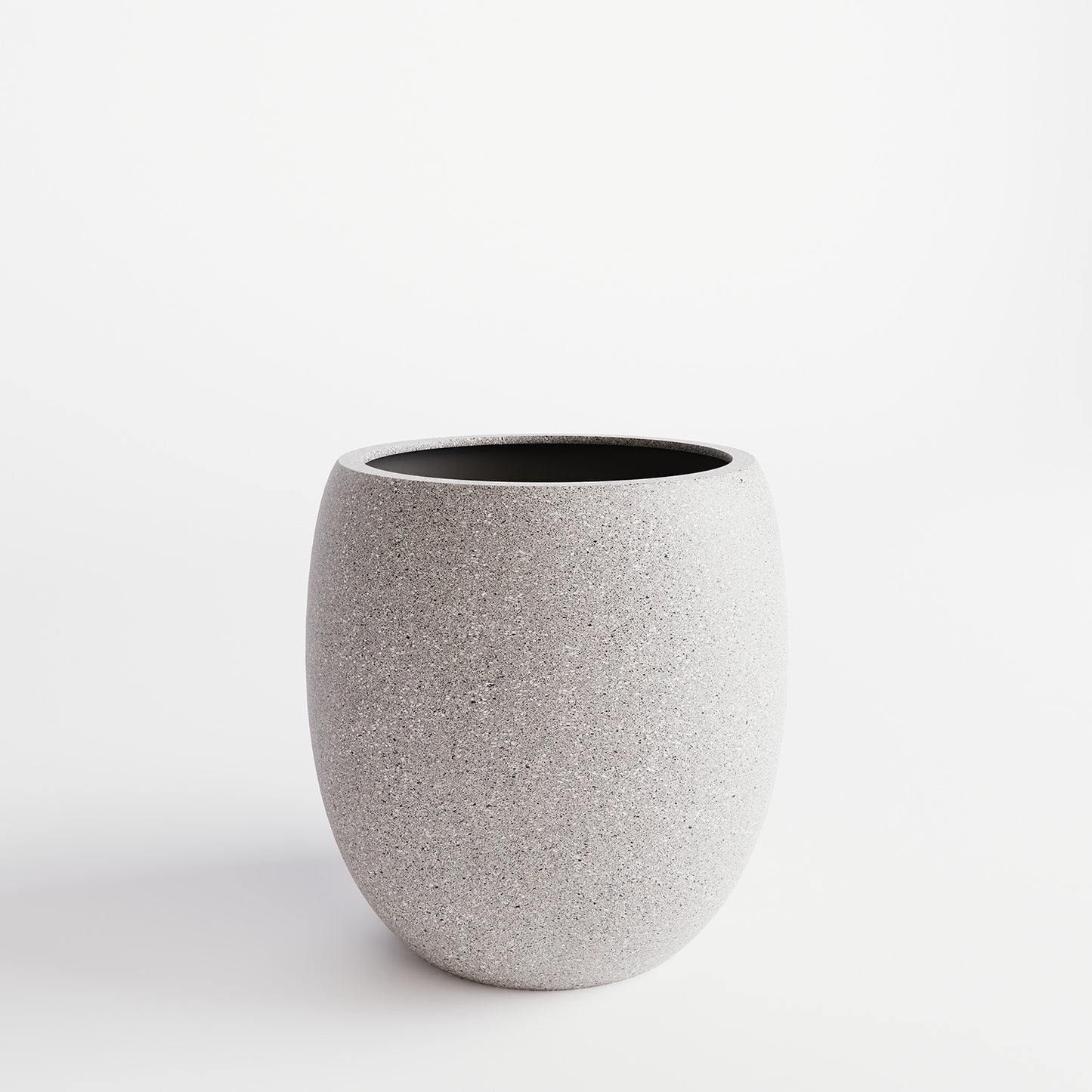 Cliff Pflanzgefäß, Ø 49 cm, Höhe 55 cm, granit steingrau
