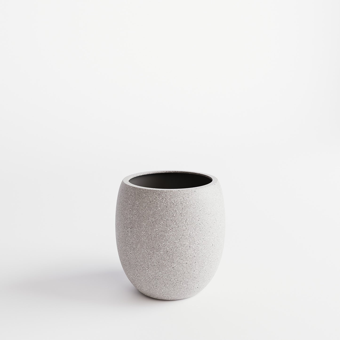 Cliff Pflanzgefäß, Ø 37 cm, Höhe 43,5 cm, granit steingrau