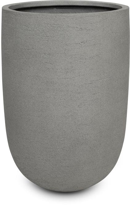 Tribeca Shape Natural raw Pflanzgefäß, Ø 46 cm, Höhe 67 cm, grau