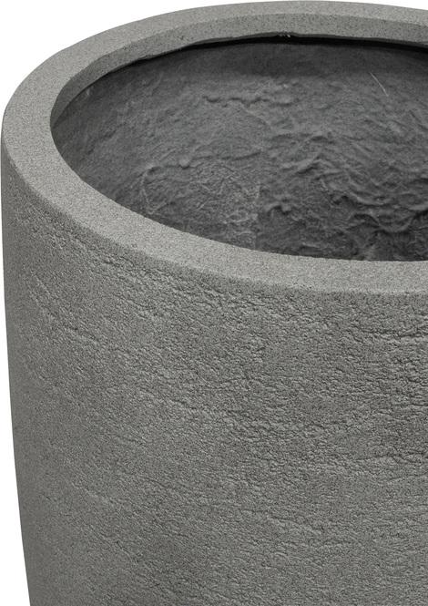 Tribeca Shape Natural raw Pflanzgefäß, Ø 46 cm, Höhe 67 cm, grau