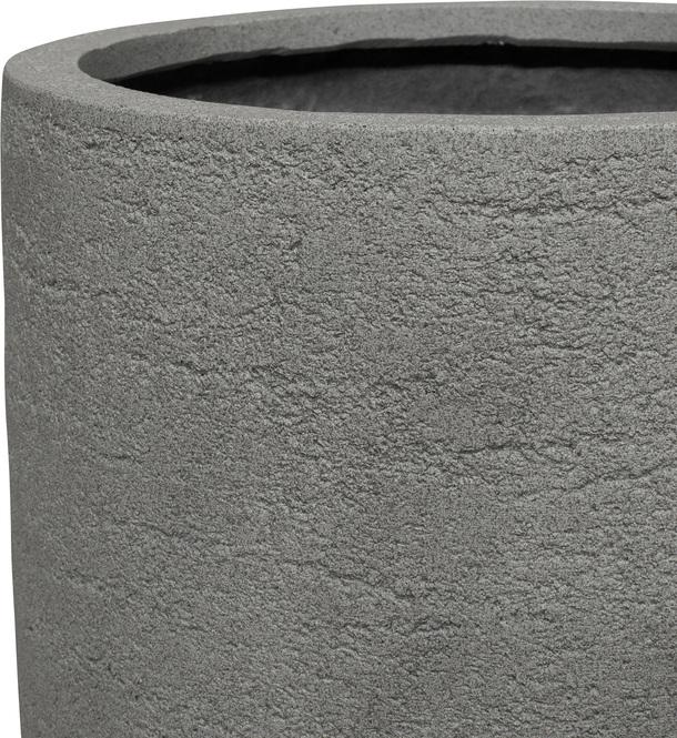 Tribeca Shape Natural raw Pflanzgefäß, Ø 36 cm, Höhe 55 cm, grau