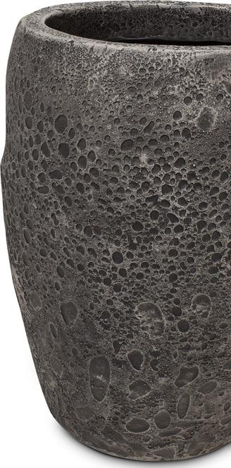 Lava Pflanzgefäß, Ø 29 cm, Höhe 38 cm, grey-wash