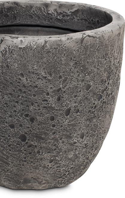Lava Pflanzgefäß, Ø 37 cm, Höhe 34 cm, grey-wash