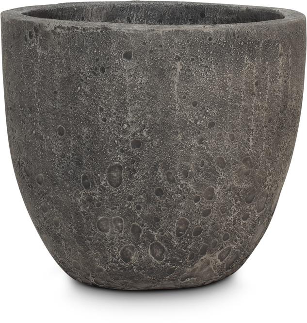 Lava Pflanzgefäß, Ø 46 cm, Höhe 40 cm, grey-wash