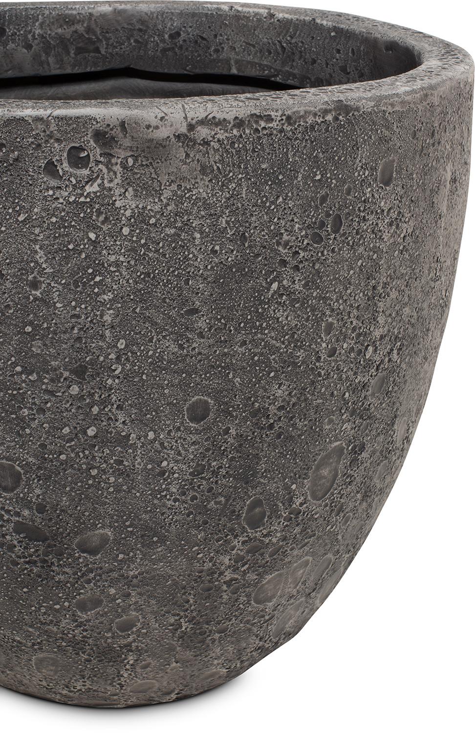 Lava Pflanzgefäß, Ø 46 cm, Höhe 40 cm, grey-wash