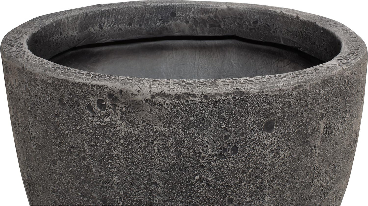 Lava Pflanzgefäß, Ø 46 cm, Höhe 40 cm, grey-wash