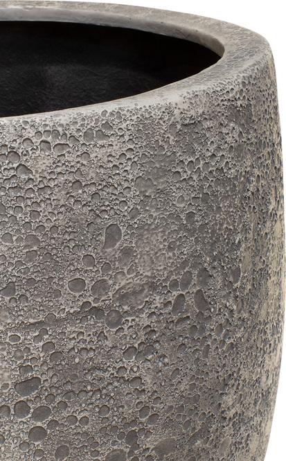 Lava Pflanzgefäß, Ø 50 cm, Höhe 68 cm, grey-wash