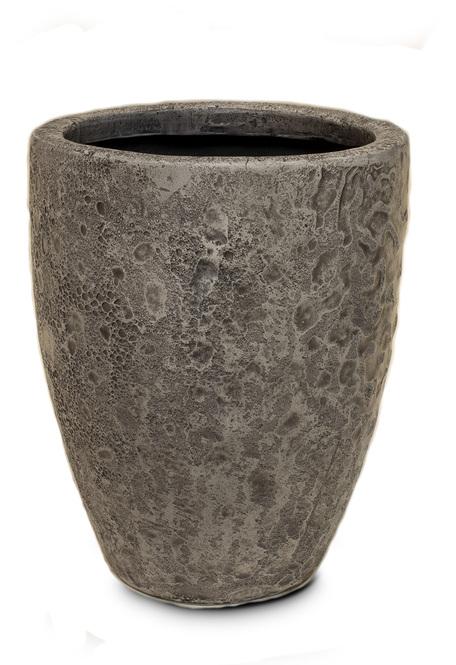 Lava Pflanzgefäß, Ø 35 cm, Höhe 43 cm, grey-wash