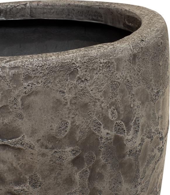 Lava Pflanzgefäß, Ø 35 cm, Höhe 43 cm, grey-wash