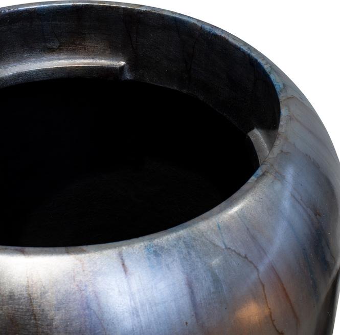 Cigar Pflanzvase, Ø 42 cm, Höhe 100 cm, mystic silver