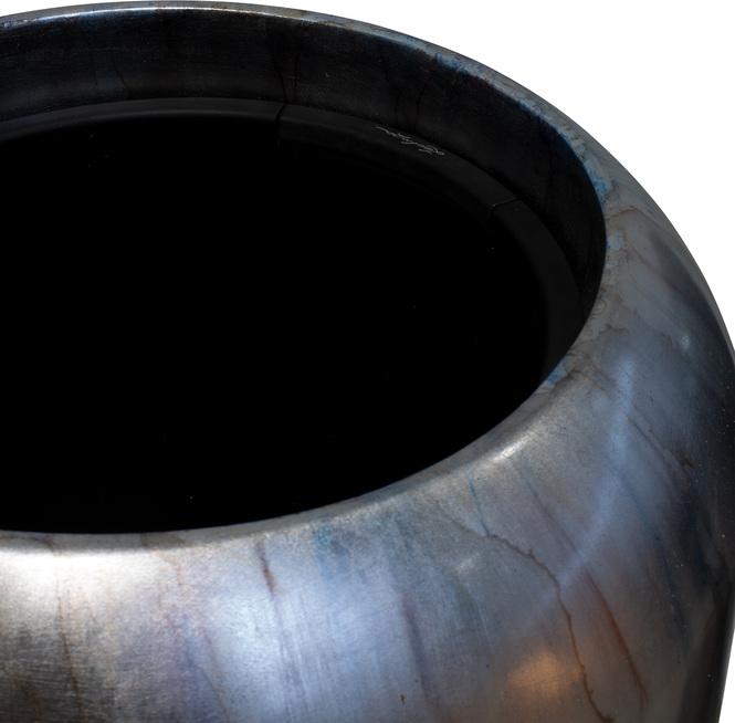 Cigar Pflanzvase, Ø 42 cm, Höhe 100 cm, mystic silver