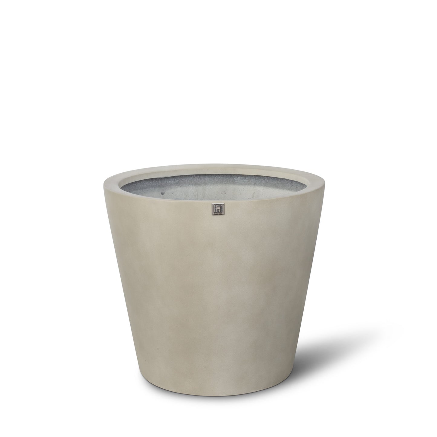 Conical Pflanzgefäß, Ø 40 cm, Höhe 35 cm, concrete olivgrau