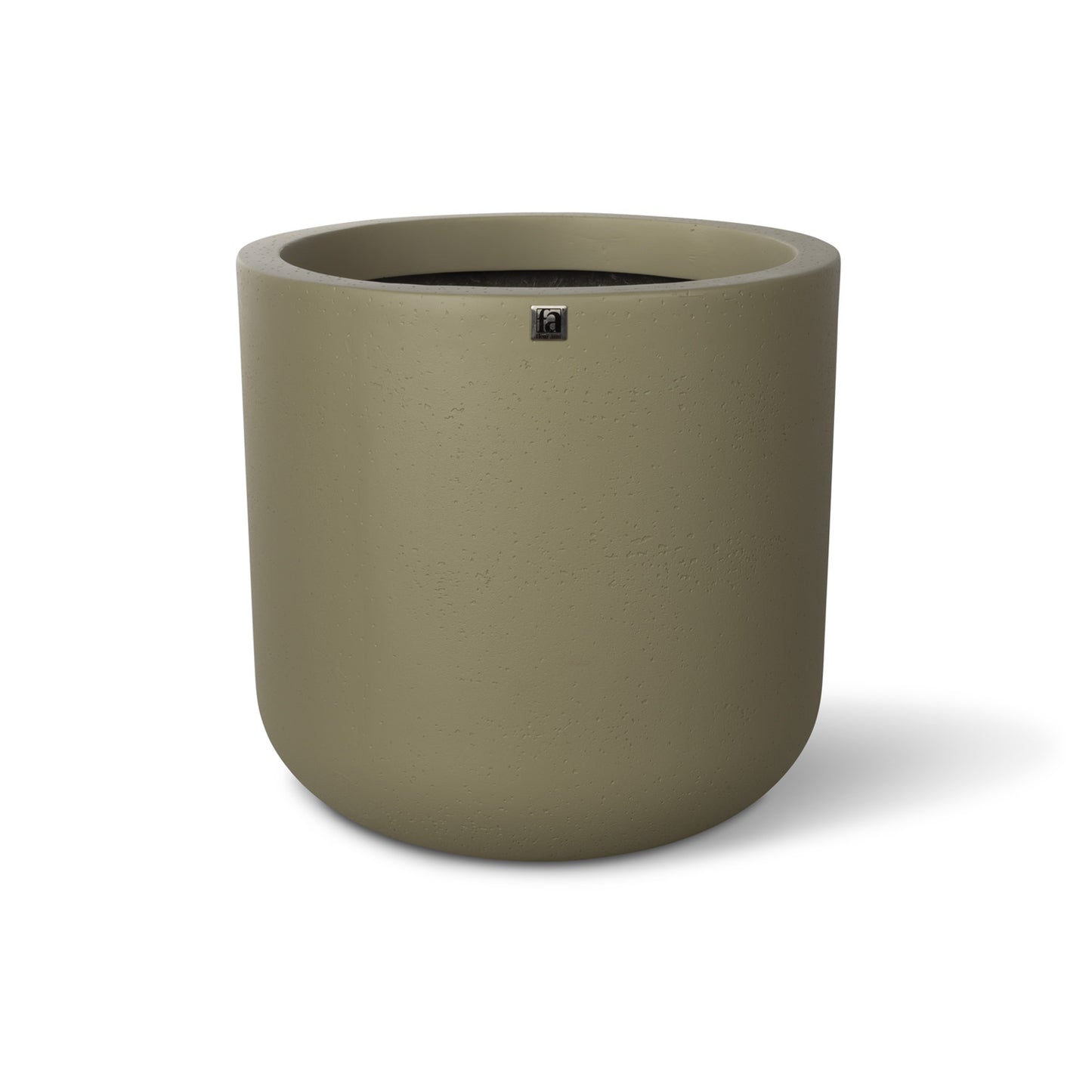 Corum Pflanzgefäß, Ø 39 cm, Höhe 37 cm, concrete olivgrau