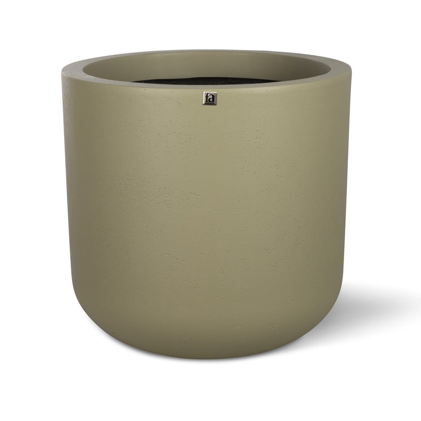 Corum Pflanzgefäß, Ø 48,5 cm, Höhe 46,5 cm, concrete olivgrau