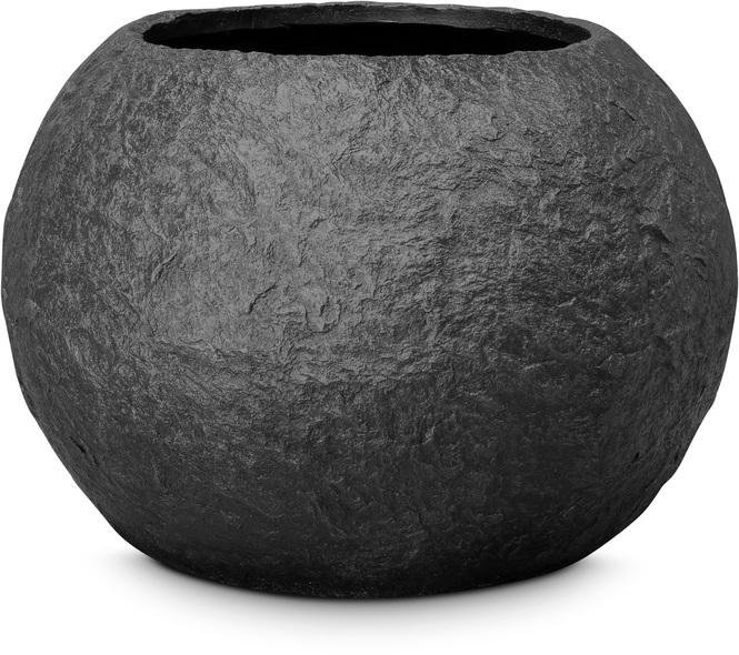 Rocky Pflanzkugel, Ø 60 cm, Höhe 43 cm, black granite