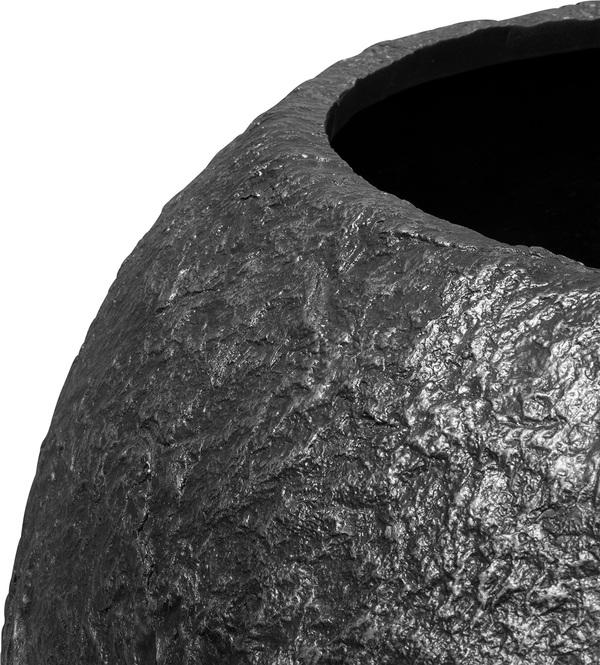 Rocky Pflanzkugel, Ø 60 cm, Höhe 43 cm, black granite