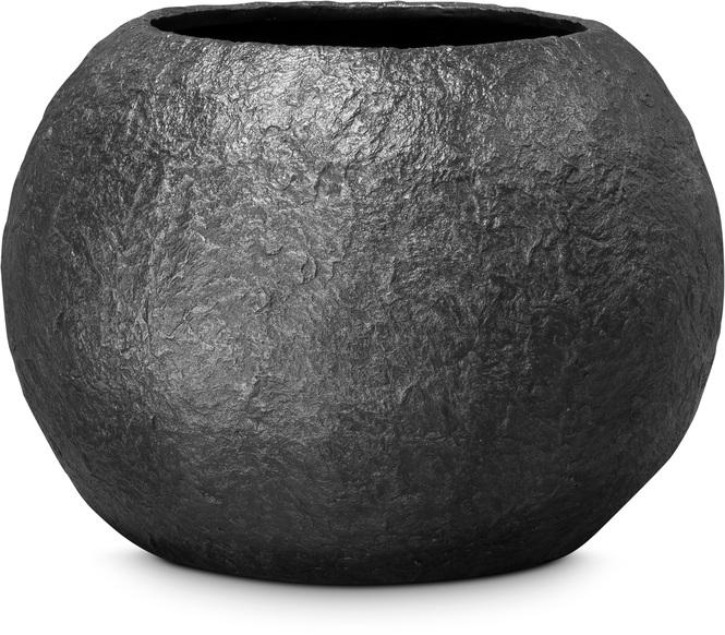Rocky Pflanzkugel, Ø 80 cm, Höhe 57 cm, black granite