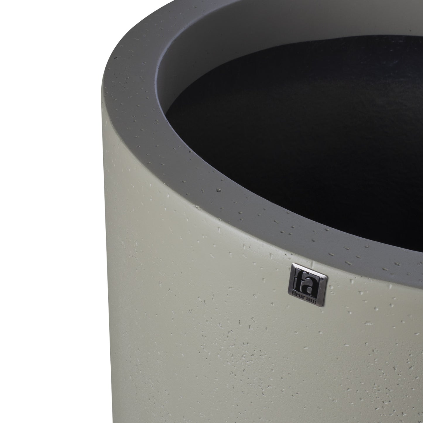 Corum Pflanzgefäß, Ø 39 cm, Höhe 37 cm, concrete steingrau