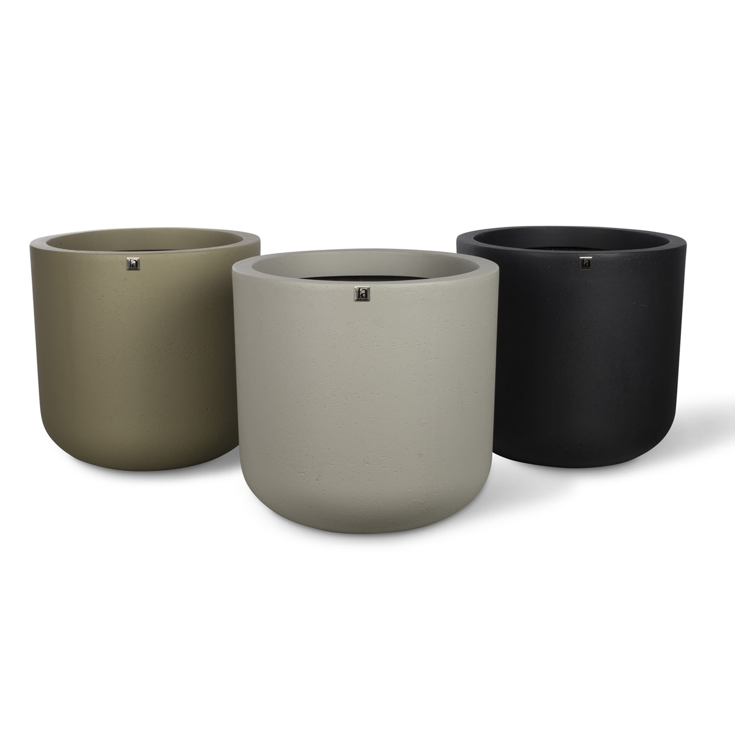 Corum Pflanzgefäß, Ø 39 cm, Höhe 37 cm, concrete steingrau