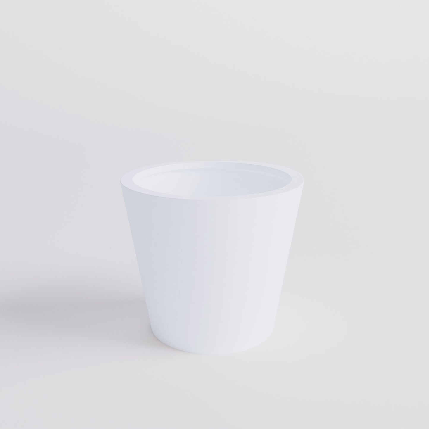 Conical Pflanzgefäß, Ø 40 cm, Höhe 35 cm, verkehrsweiß
