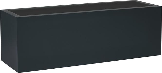 Tribeca Solid Pflanzkasten mit Rollenaufnahme, 150 x 50 cm, Höhe 50 cm, matt anthrazit