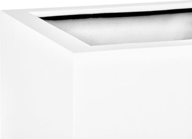 Tribeca Solid Pflanzkasten, 60 x 15 cm, Höhe 15 cm, matt weiß