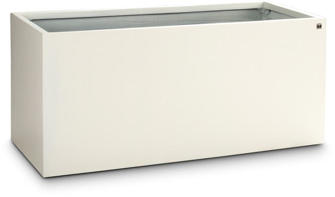 New Tribeca Solid Pflanzkasten mit Rollenaufnahme 100 x 45 x 45 cm, weiß