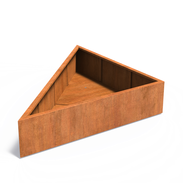 Dreieck Cortenstahl-Blumenkasten
