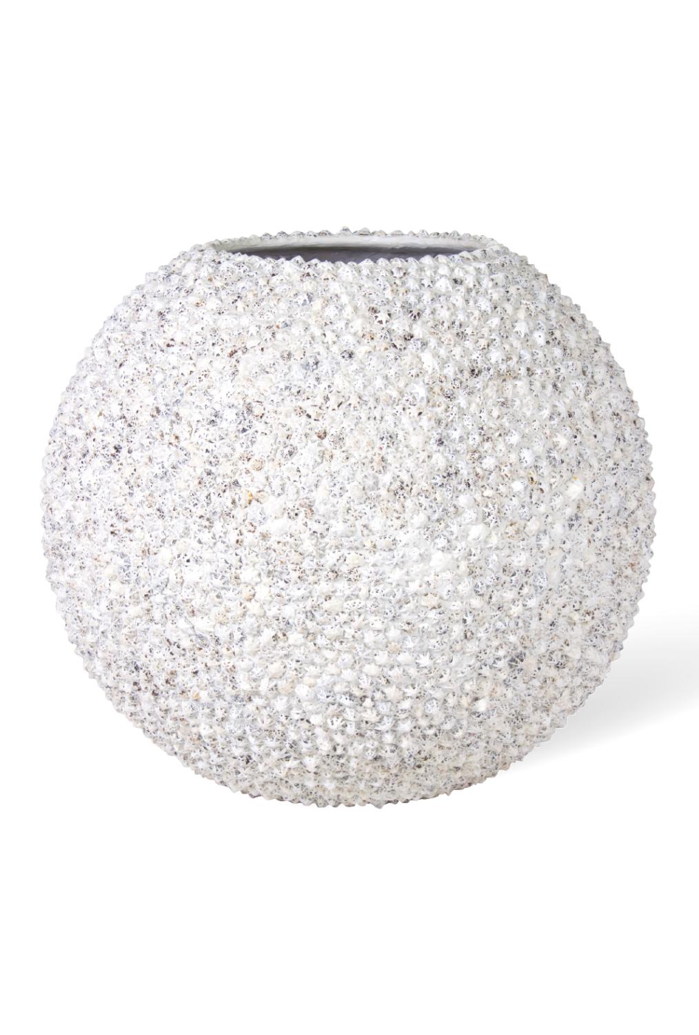 Beach Pflanzgefäß, Ø 70 cm, Höhe 60 cm, Muschel weiß