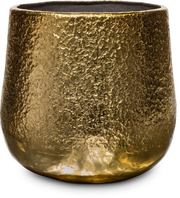 Sadia - Vase, Ø 28 cm, Höhe 26 cm, champagner-gold, Aluminium
