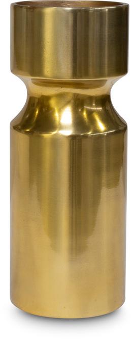 Pico - Aluminium Vase, Ø 9 cm, Höhe 25 cm, messing glänzend
