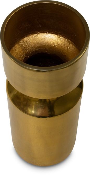 Pico - Aluminium Vase, Ø 9 cm, Höhe 25 cm, messing glänzend