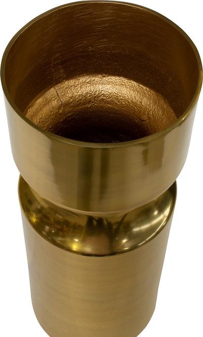 Pico - Aluminium Vase, Ø 12 cm, Höhe 32 cm, messing glänzend