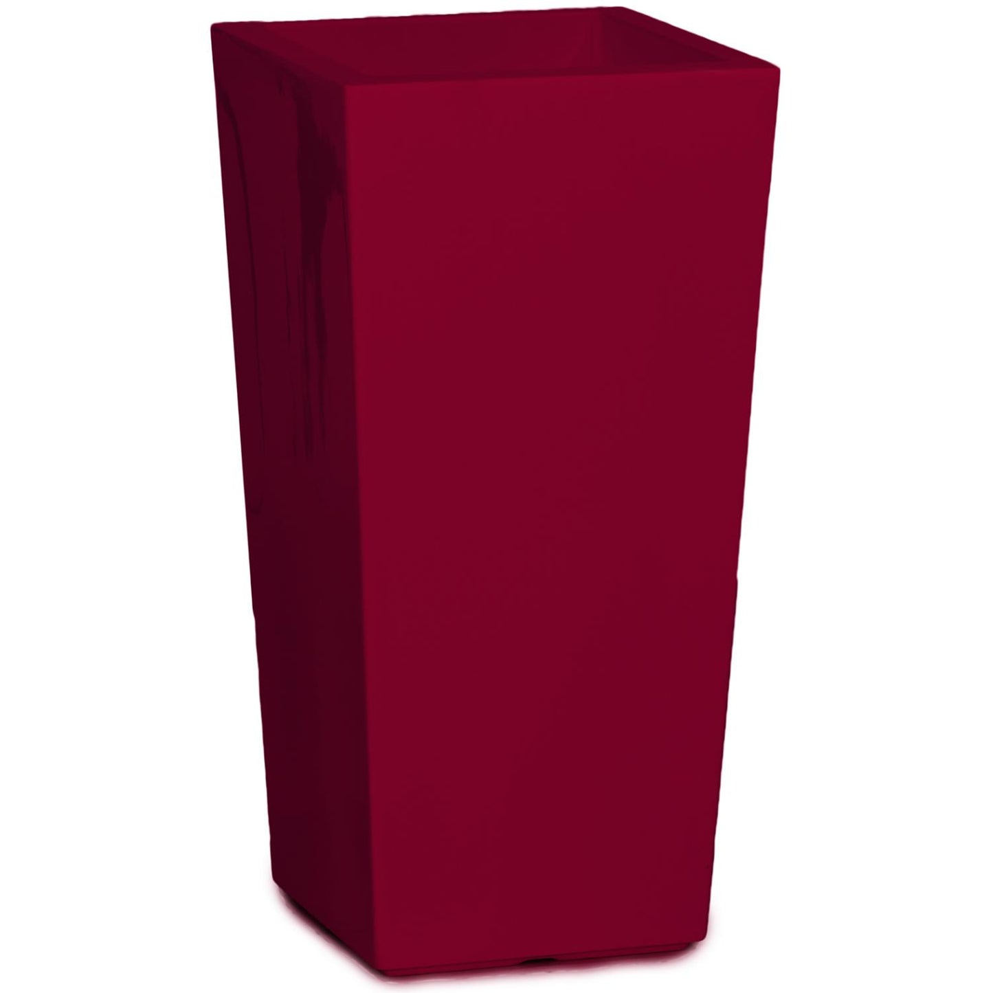 Premium Classic konisches Pflanzgefäß, 42x42/75 cm, rubinrot