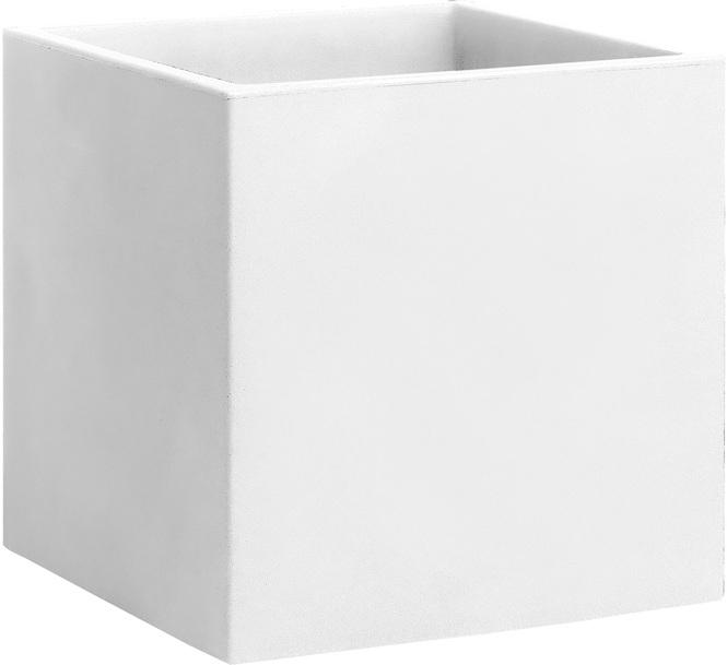 Easy Pflanzwürfel, 50x50/50 cm, matt-weiß