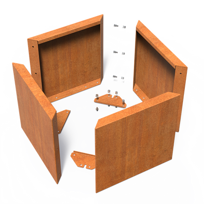 Cuadrado Corten Plug & Play