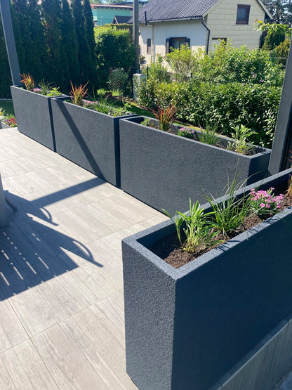 Pflanzkübel Flexi-Design CUBUS eckig anthrazit