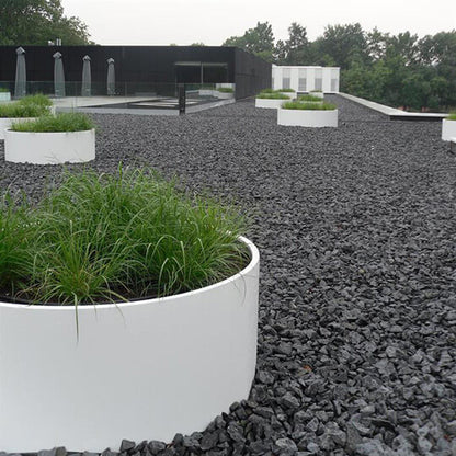 Runde Pflanzkübel aus Fiberglas