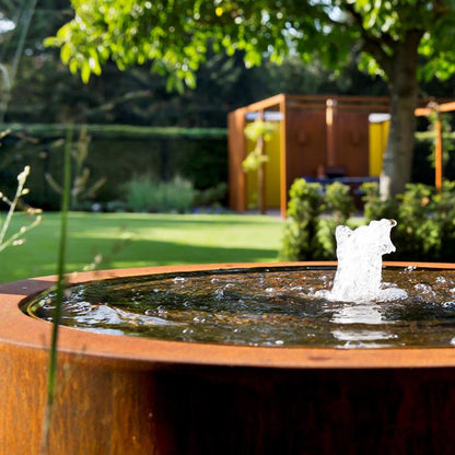 Wassertisch Corten Rund