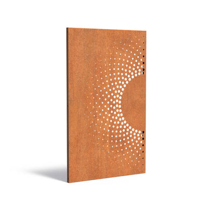 Sichtschutz Corten Halbkreis 2