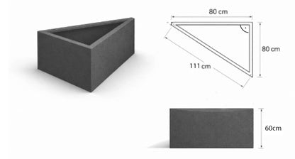 Pflanzkübel Flexi-Design TRIANGLE dreieckig