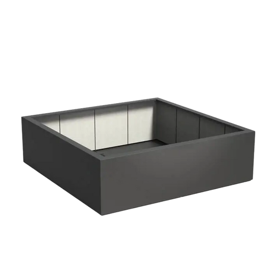 Pflanzkuebel aus Kunststoff groß-Fiberglas-quadratisch-verschiedene Maße 