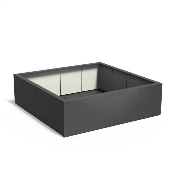 Pflanzkuebel aus Kunststoff groß-Fiberglas-quadratisch-verschiedene Maße 